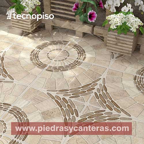 Piso Cer Mico Tamuin Beige Piedras Y Canteras