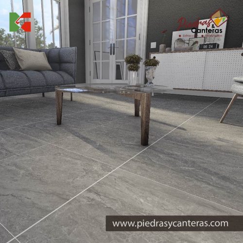 Porcelanato Abruzzo Gris porcelanato de alta resistencia.