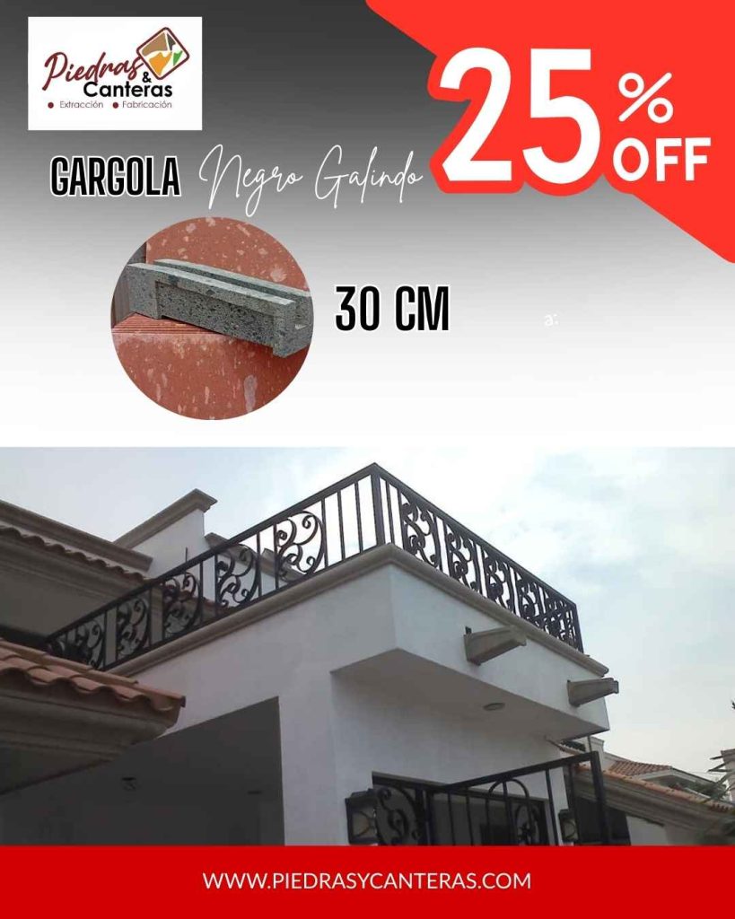Gárgola Negro Galindo Promociones