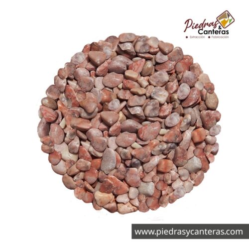 Piedra de Mármol Rosa .5"