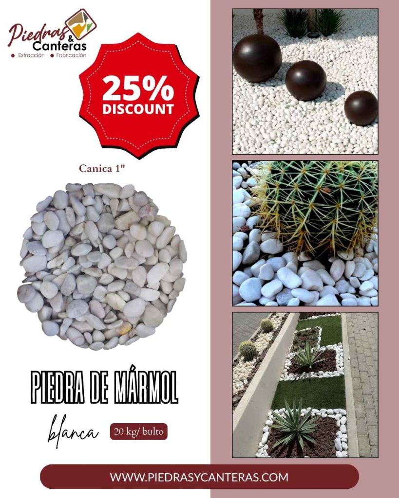 Piedra de Mármol Blanca Promociones