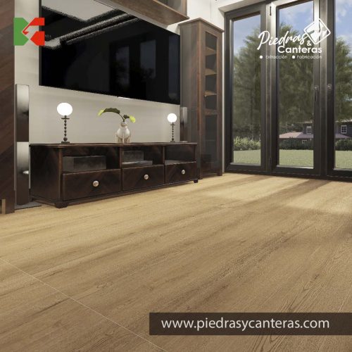 Porcelanato Madera Cassi Marron Piedras1