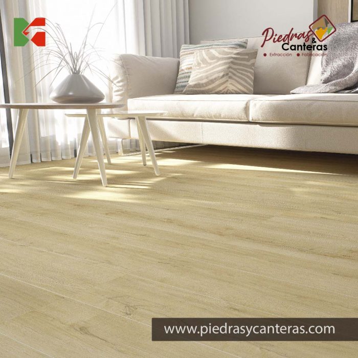 Porcelanato Madera Rodano Oak Claro Piedras