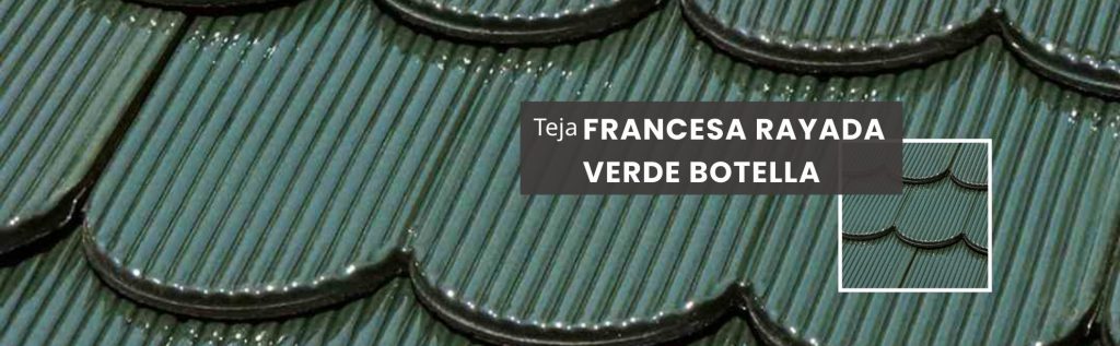 Teja Francesa Rayada Verde Botella banner