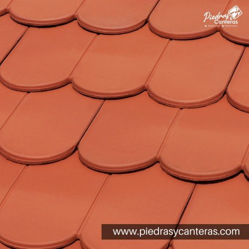 Teja Plana Francesa Terracota