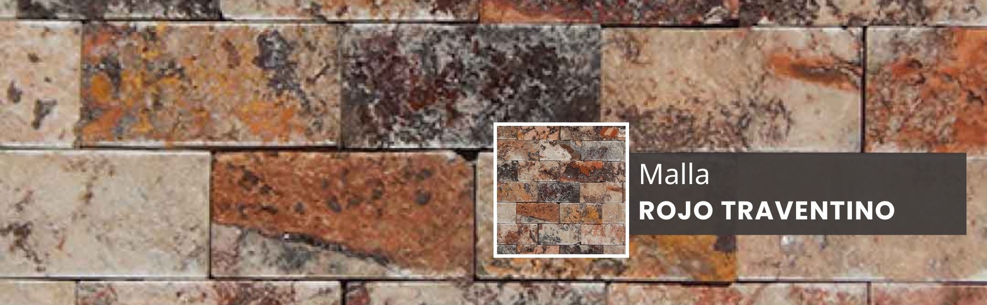 Malla Rojo Travertino