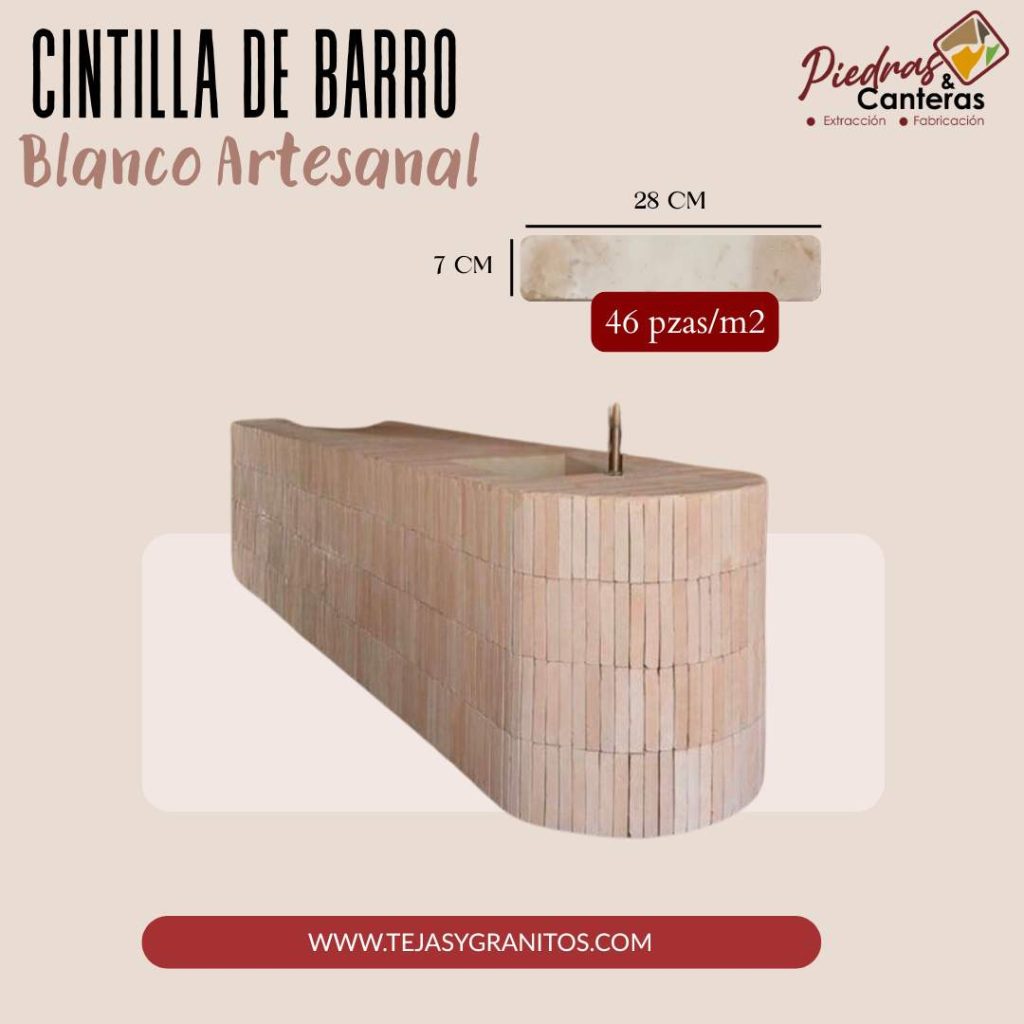 cintilla de barro blanca artesanal galeria