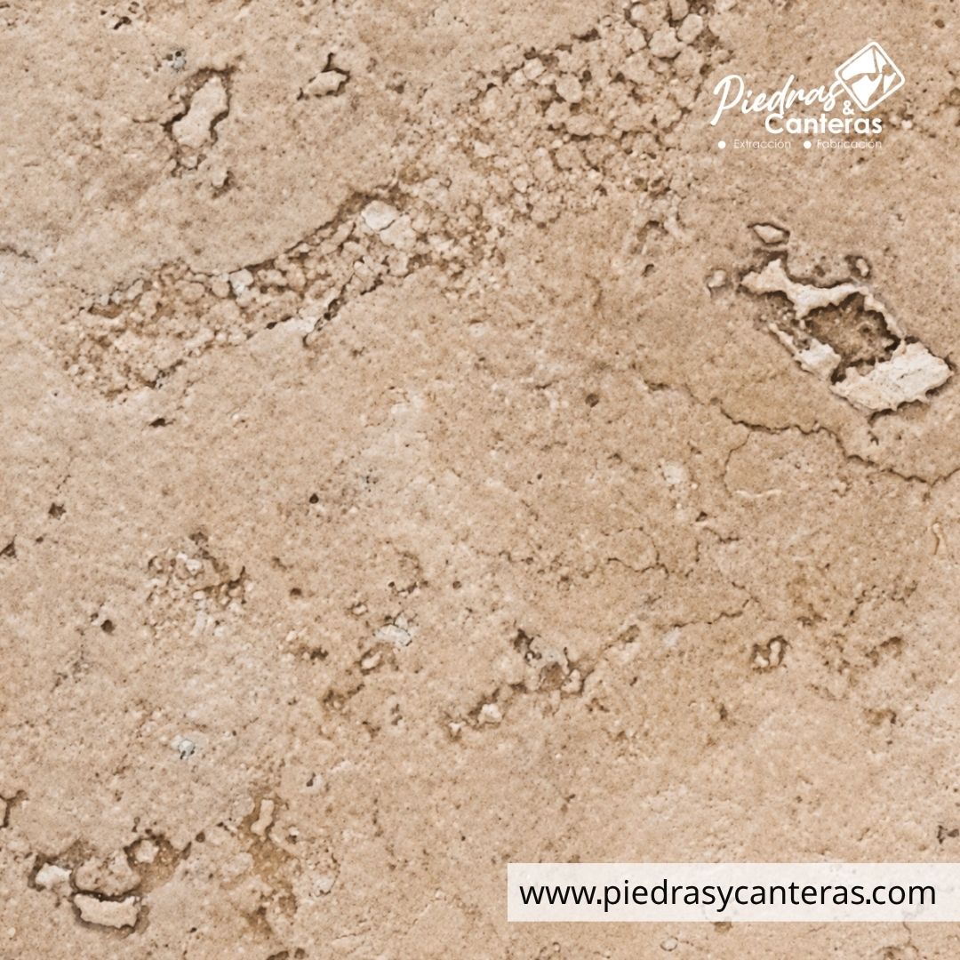 Mármol Travertino Fiorito Cepillado