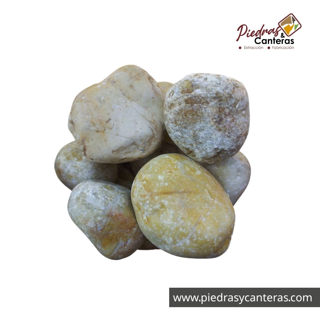 Piedra de Mármol Amarilla 3.5"