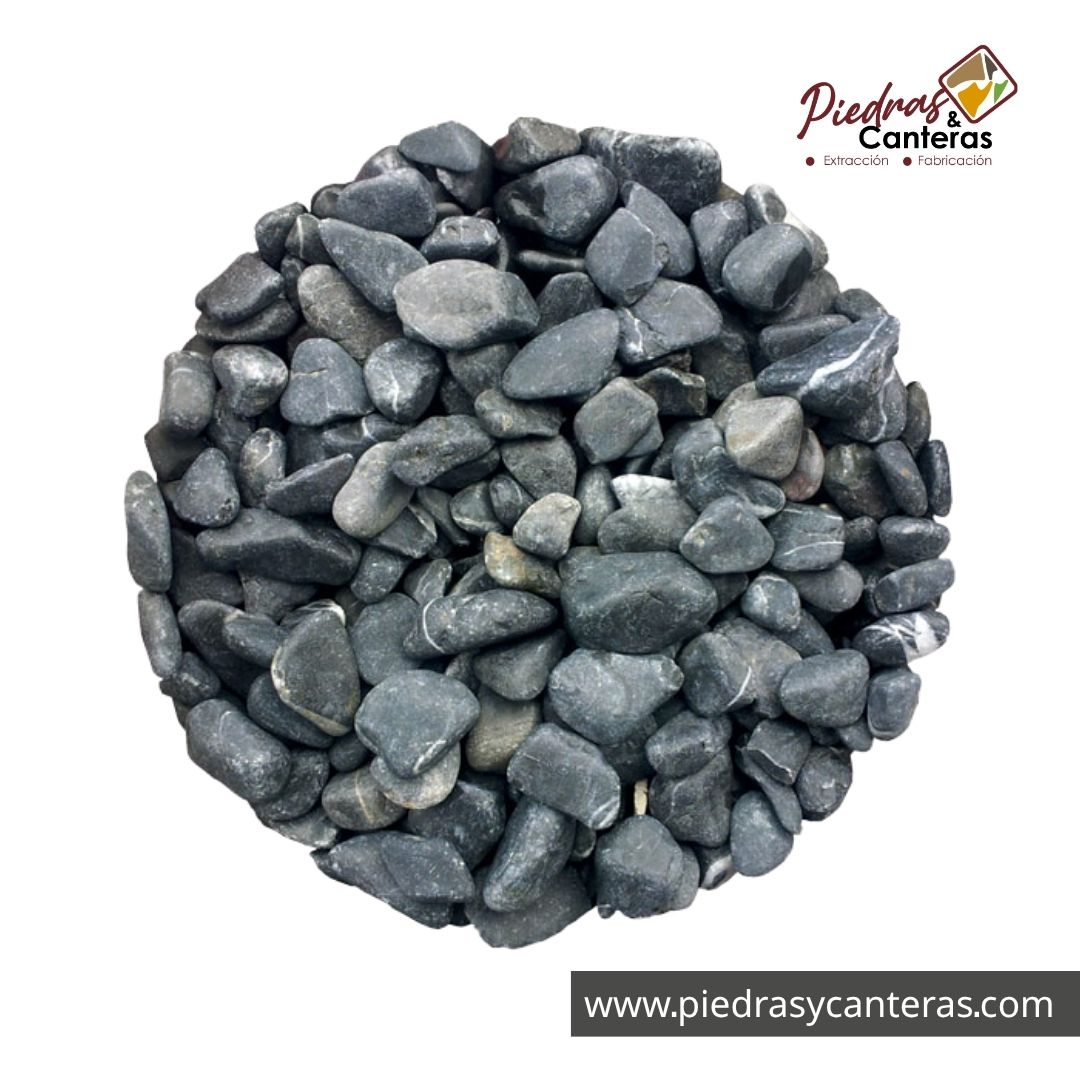Piedra de Mármol Negra 1"