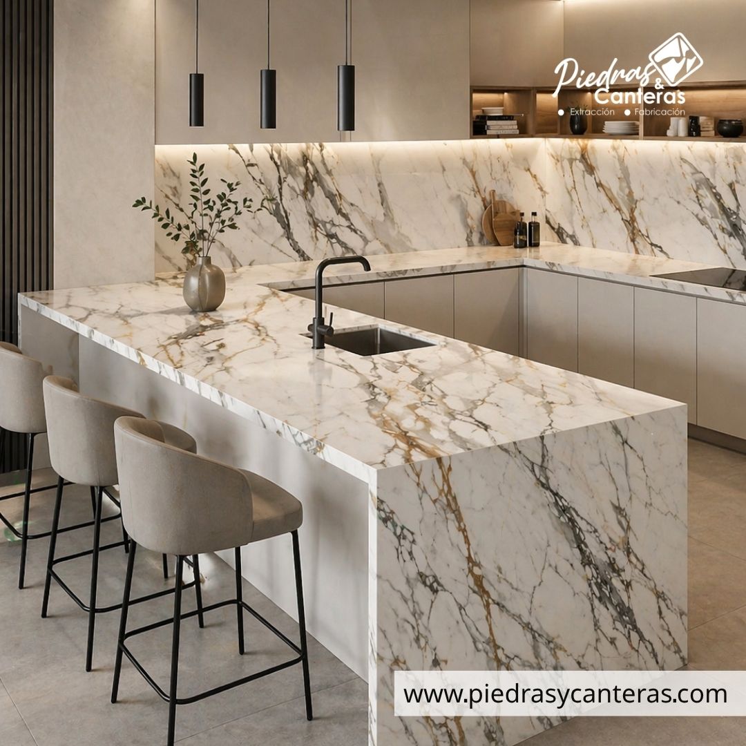 Piedra Sinterizada Luxury White