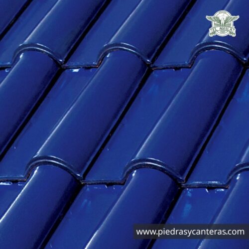 Teja Renacimiento Azul Cobalto